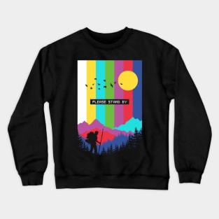 TV Test pattern Nature Crewneck Sweatshirt